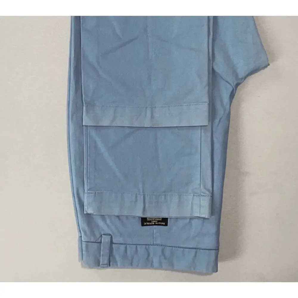 Banana Republic 'Aiden Chino' Flat Front Stretch Cotton Pants. Powder Blue 36X34